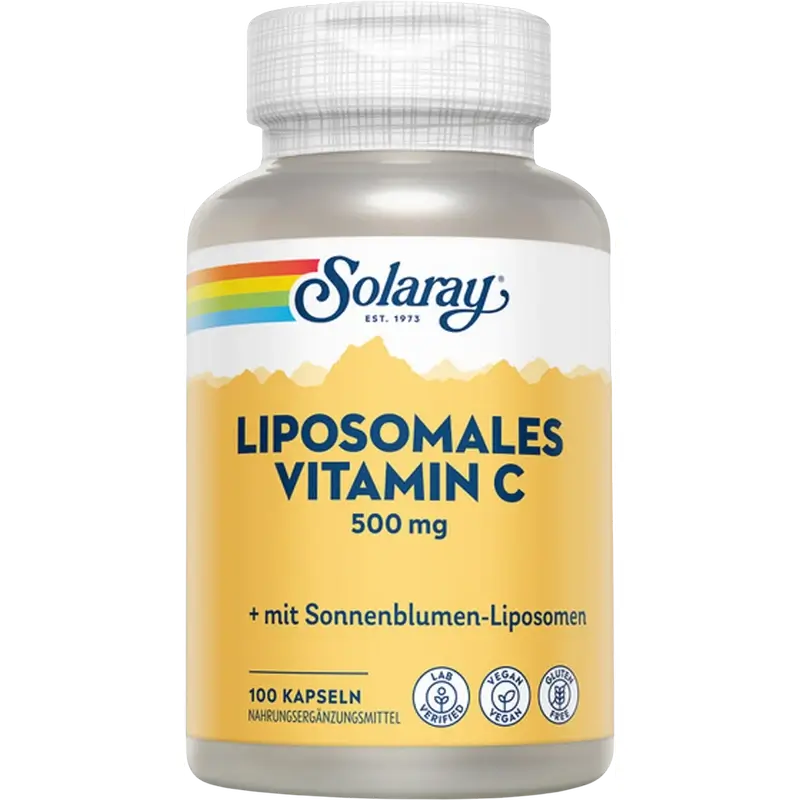 Solaray Liposomal Vitamin C, 100 cápsulas vegetais