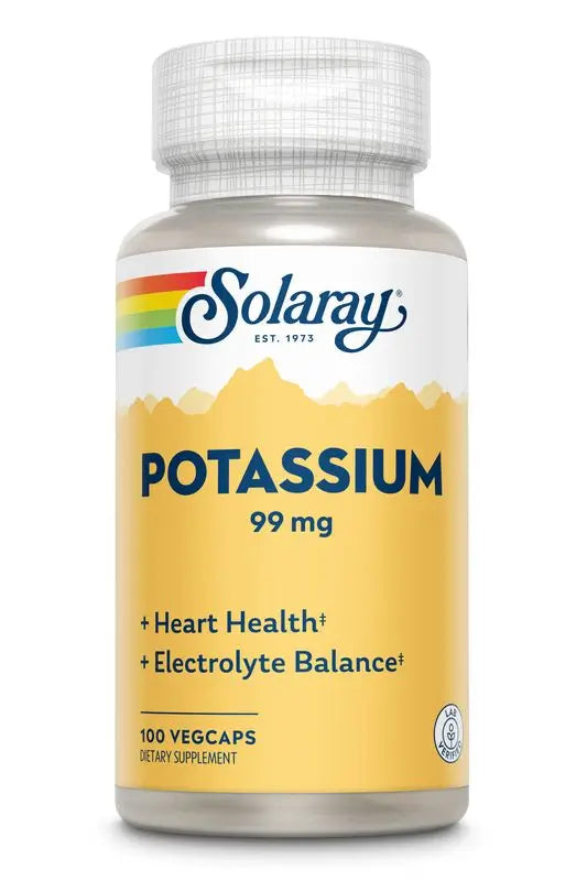 Solaray Citrato de Potássio 99 Mg, 60 Cápsulas
