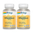 Solaray Vitamina C 1000 Mg. Embalagem 2 x 100 Comp.