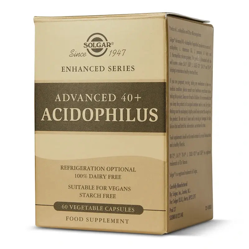 Solgar 40+ Acidophilus Advanced, 60 Cápsulas