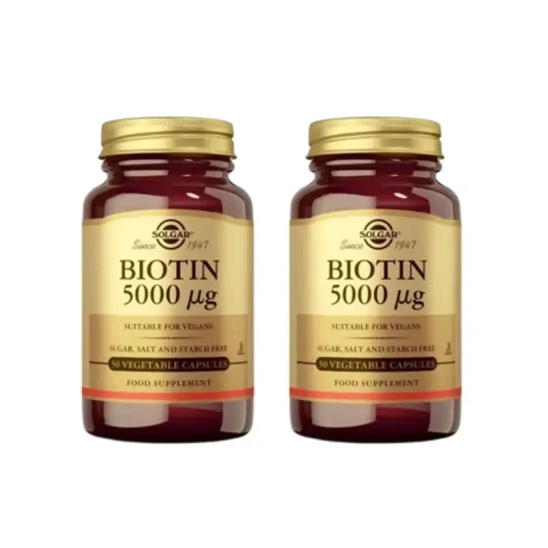 Solgar Biotin 5000 Mcg, 2X100 Cápsulas