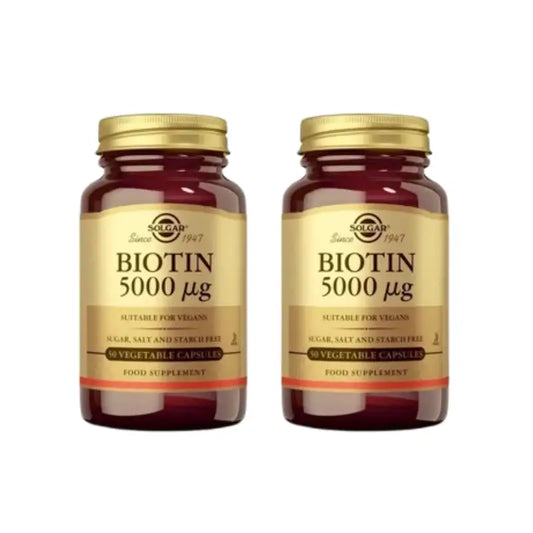 Solgar Biotin 5000 Mcg, 2X100 Cápsulas
