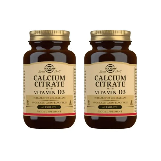 Solgar Citrato de Cálcio com Vitamina D , 2X60 Comprimidos