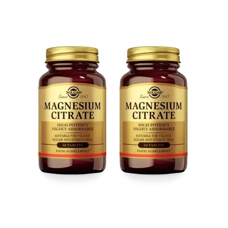 Solgar Citrato de Magnésio, 2x120 Comprimidos