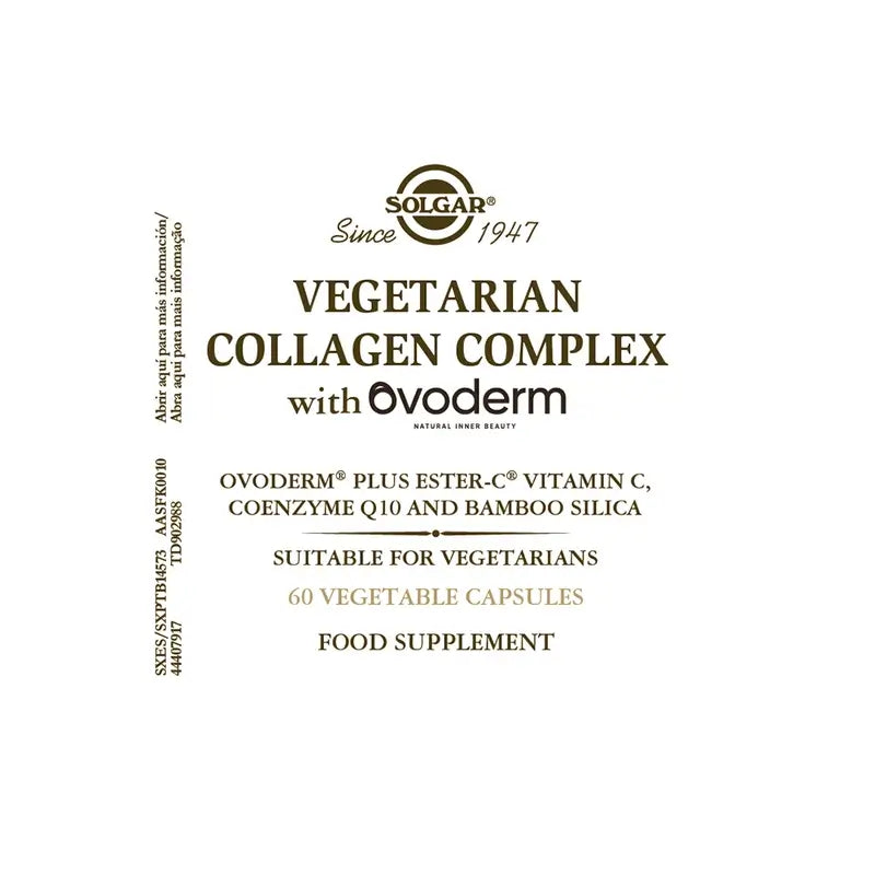 Solgar Colagénio Vegetariano Ovoderm, 60 Cápsulas Vegetais