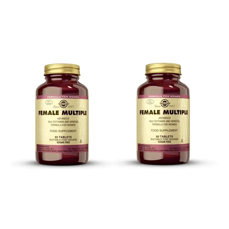 Solgar Complexo Múltiplo Feminino para Mulheres, 2X60 Comprimidos