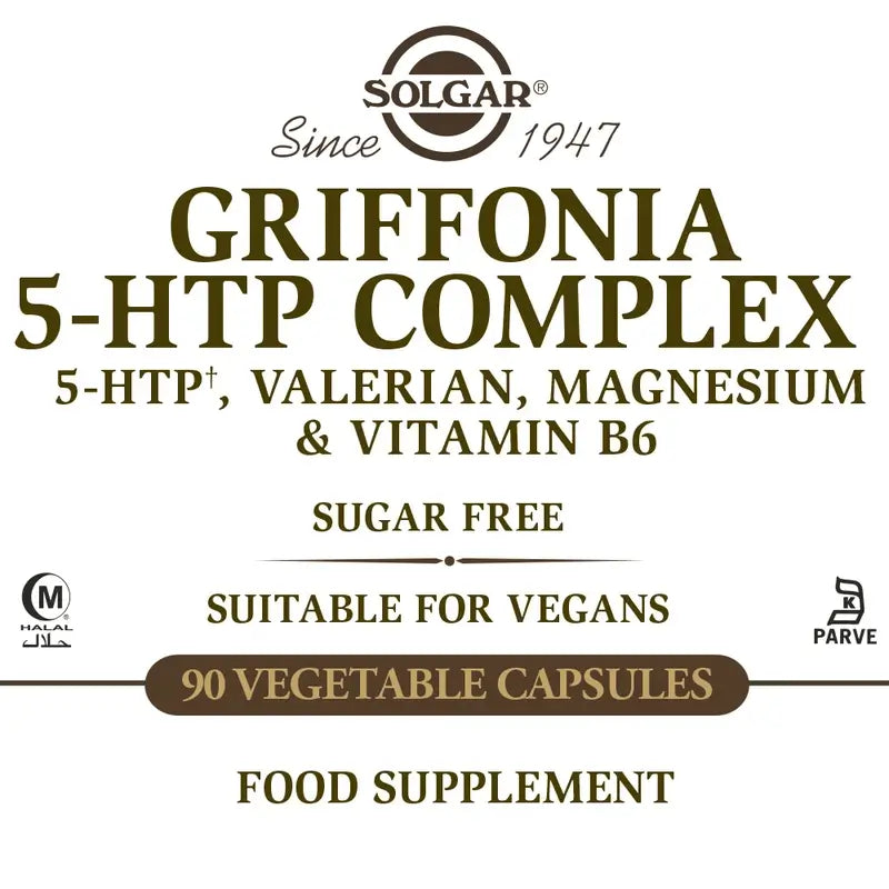 Solgar Griffonia 5 HTP Complex, 90 cápsulas