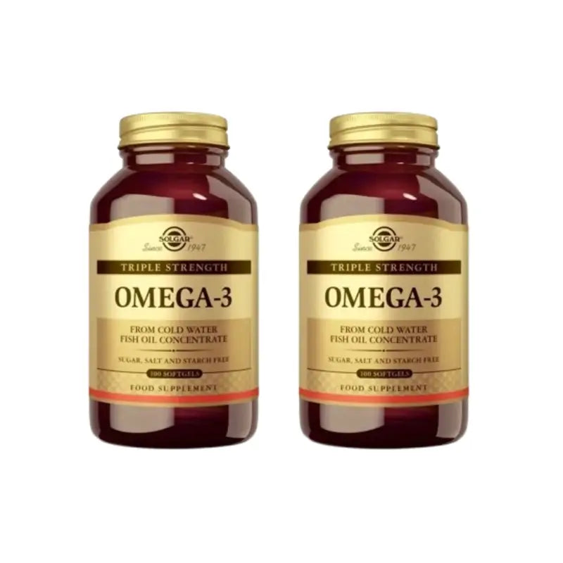 Solgar Omega3 Concentração Tripla, 2X100 cápsulas moles