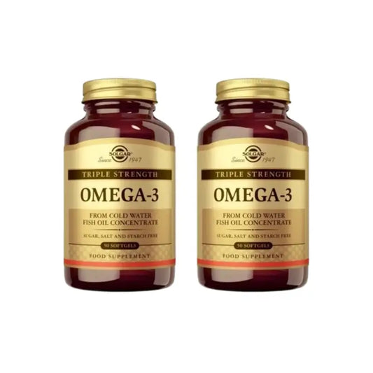 Solgar Omega3 Concentração Tripla, 2X50 cápsulas moles