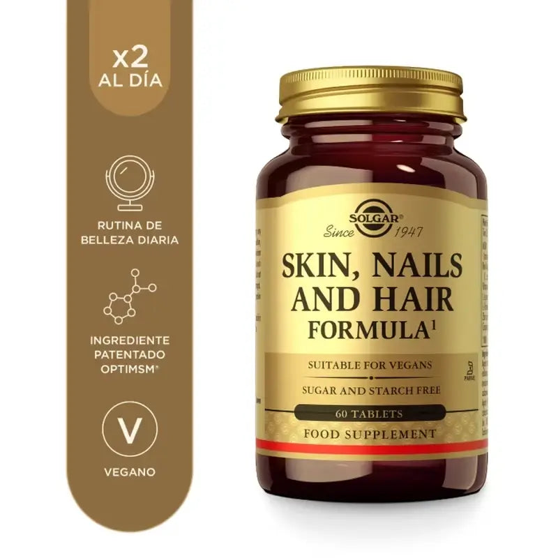 Solgar Hair Skin & Nails, 60 comprimidos