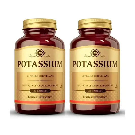 Solgar Potassium, Embalagem 2 x 100 comprimidos