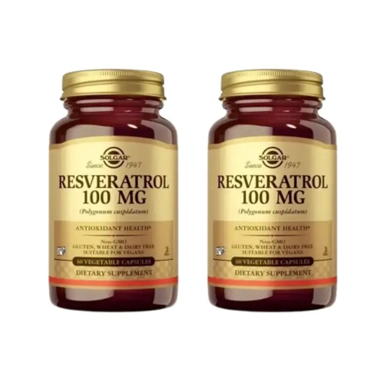 Solgar Resveratrol, 2X60 Cápsulas vegetais