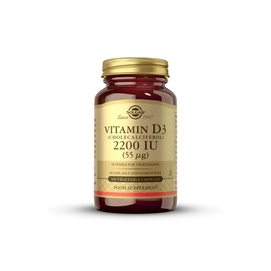 Solgar Vitamin D3 2200 UI, 100 cápsulas