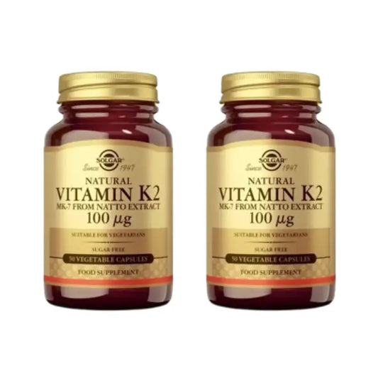 Solgar Vitamina K2 100Mcg, 2X50 Cápsulas vegetais