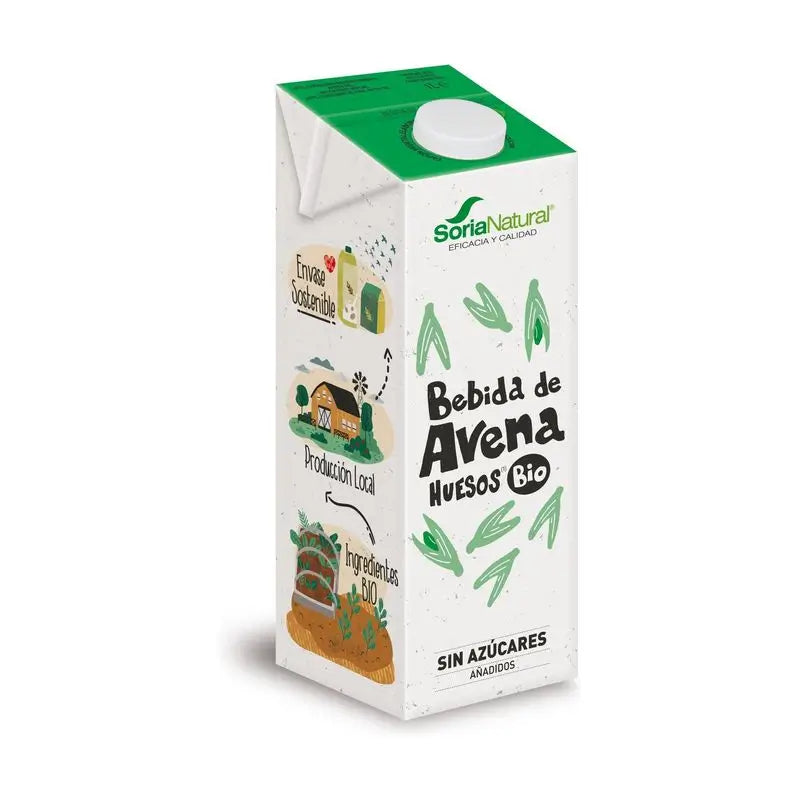 Soria Natural Bebida Vegetal de Aveia com Algas-Cálcio 1Lt 6Uds.