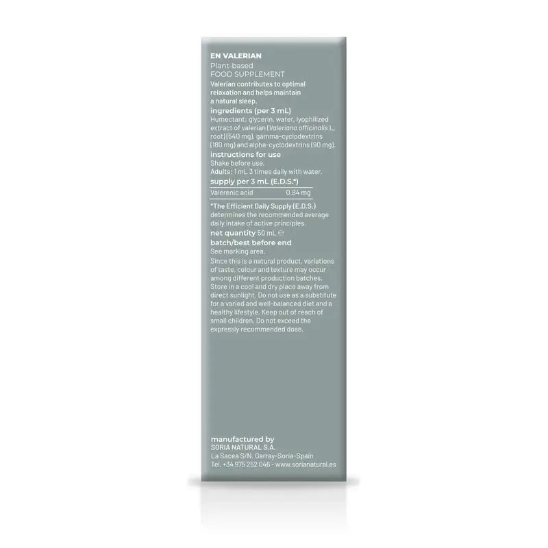 Soria Natural Extrato Natural de Valeriana, 50 ml