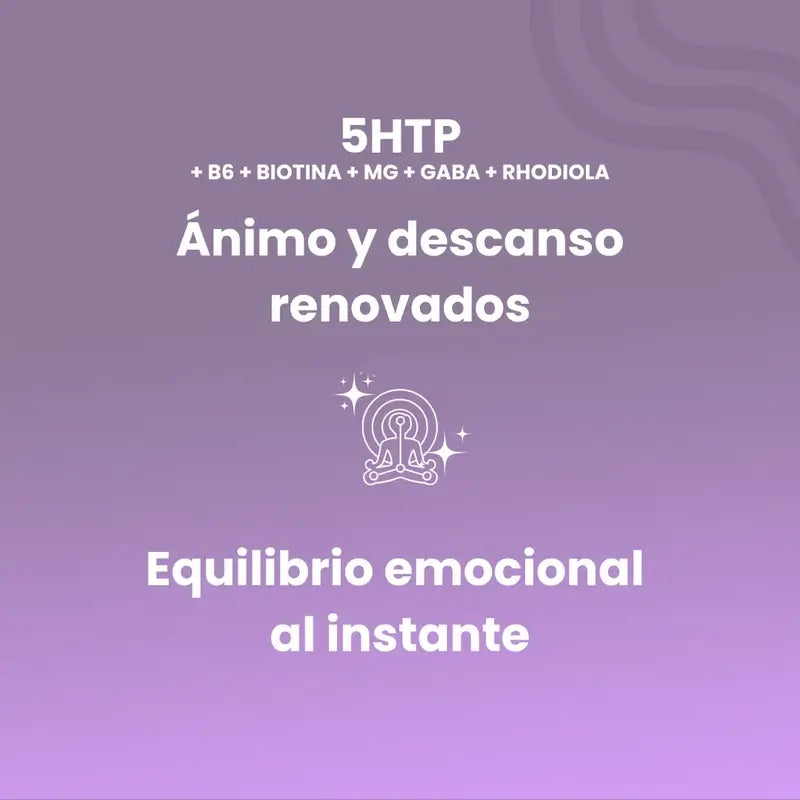 Sotya 5HTP+B6+Biotina+Mg+Gaba+Rhodiola 620mg, 60 cápsulas vegetais