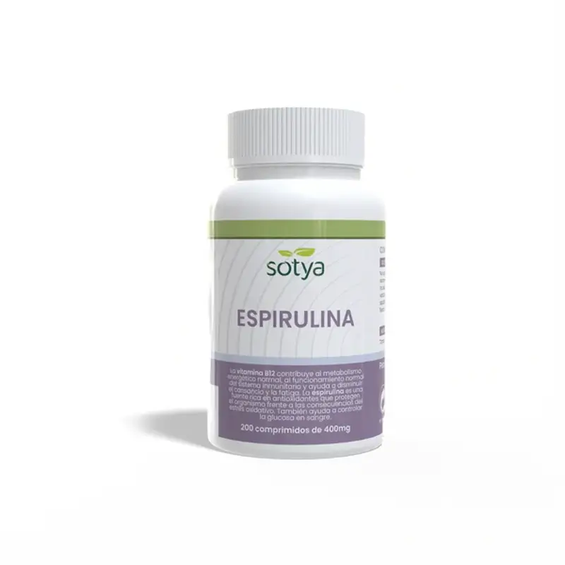 Sotya Spirulina + B12 400 Mg , 200 cápsulas