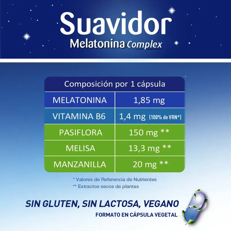 Suavidor Melatonin Complex, 30 Comprimidos