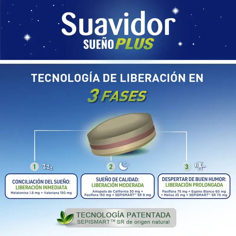 Suavidor Sueño Plus Tricapa, 30 comprimidos
