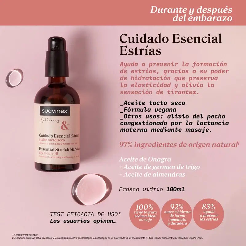 Suavinex Óleo Anti-Estrias para a Gravidez, 100 Ml