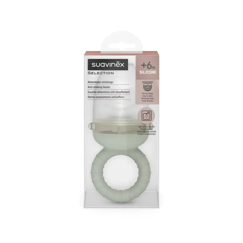 Suavinex Silicone Anti-Sufocação Feeder, +6 Meses, Verde