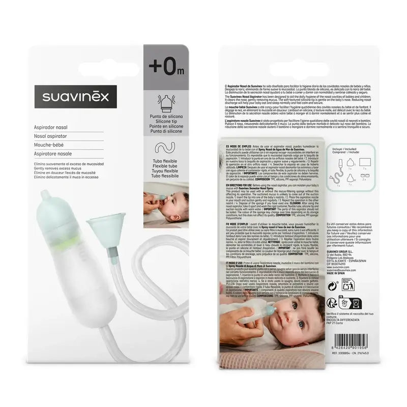 Suavinex Aspirador Nasal para Bebés, +0 Meses