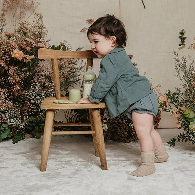 Suavinex Biberão 270 Ml, Fluxo Médio (M), +3 Meses, Poesia Verde