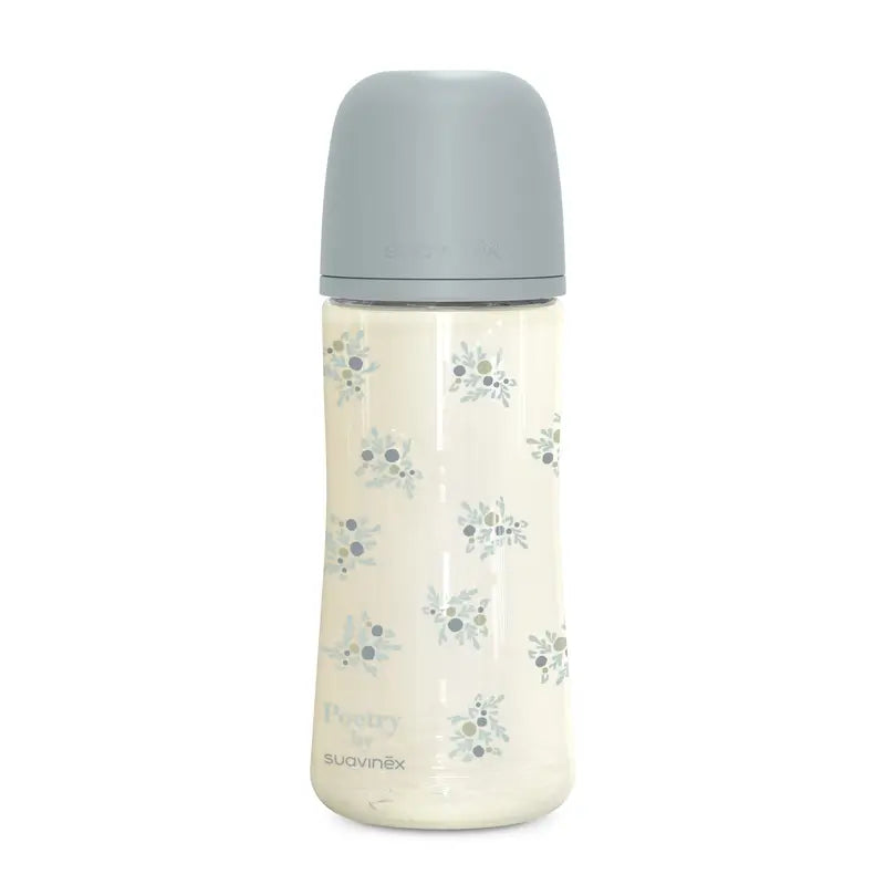 Suavinex Biberão 360 Ml, Fluxo denso (L), +6 Meses, Azul Poesia