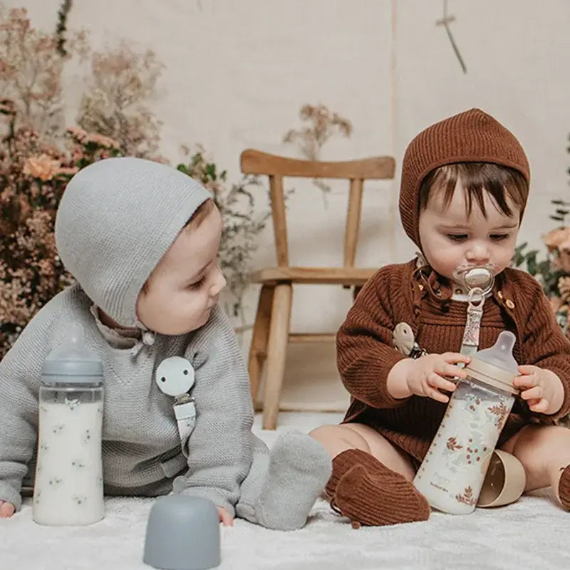 Suavinex Biberão 360 Ml, Fluxo denso (L), +6 meses, Poesia Bege