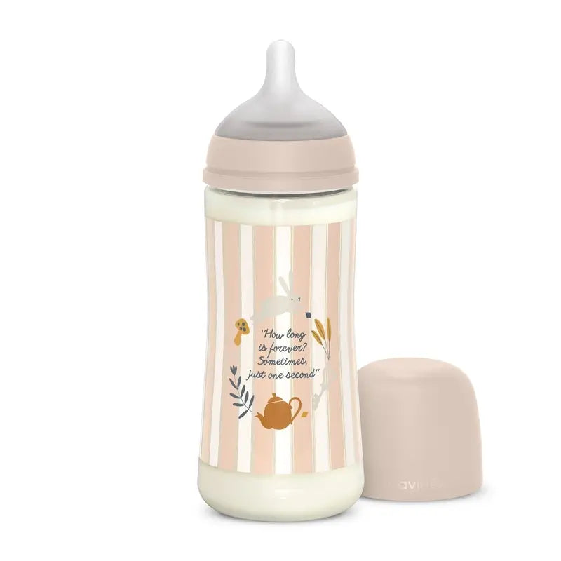 Suavinex Biberão 360 Ml, fluxo denso (L), +6 meses, Rosa maravilha