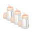 Suavinex Biberão Anti-cólicas Zero Zero 270 Ml, Fluxo Médio (M), +3 Meses, Justo, 3 Unidades