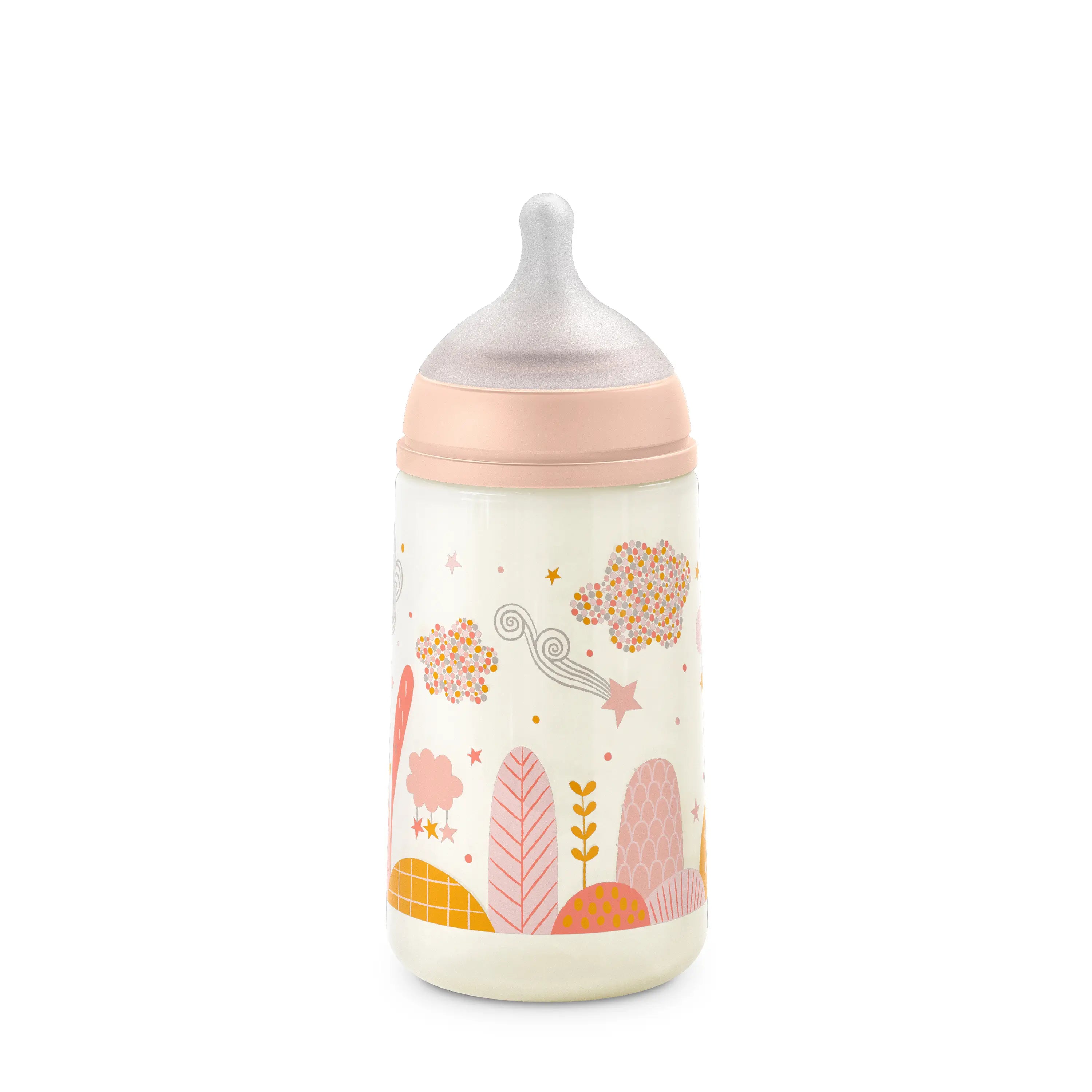 Suavinex Biberão 270 Ml Fluxo Lento, Bebés +3 Meses. Cor-de-rosa, 1 unidades