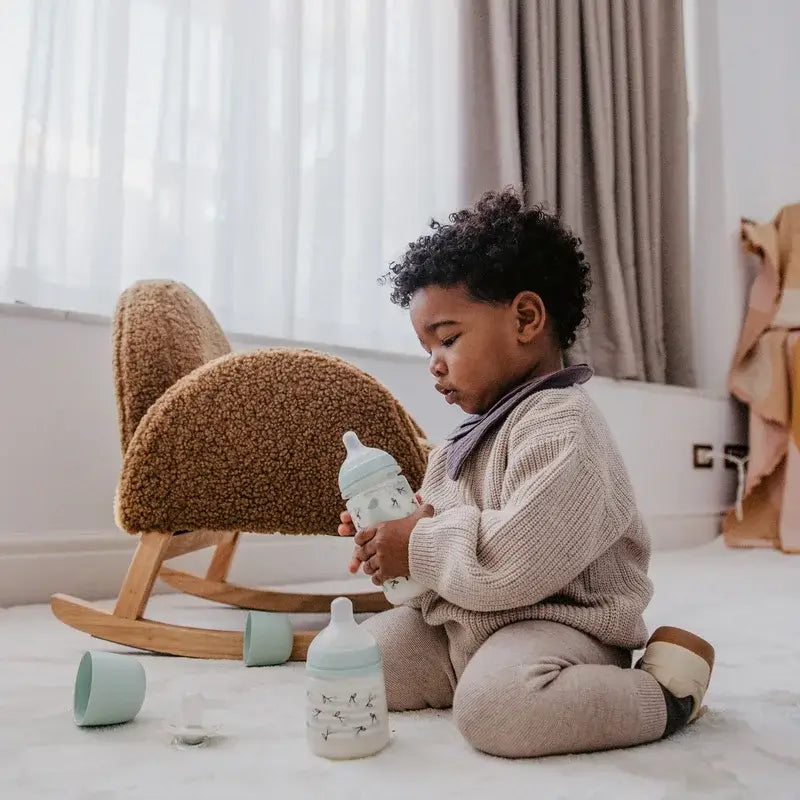 Suavinex Biberão Tetina Sx Pro Slow Flow (S) +0 Meses Passarinhos Verde, 150 ml