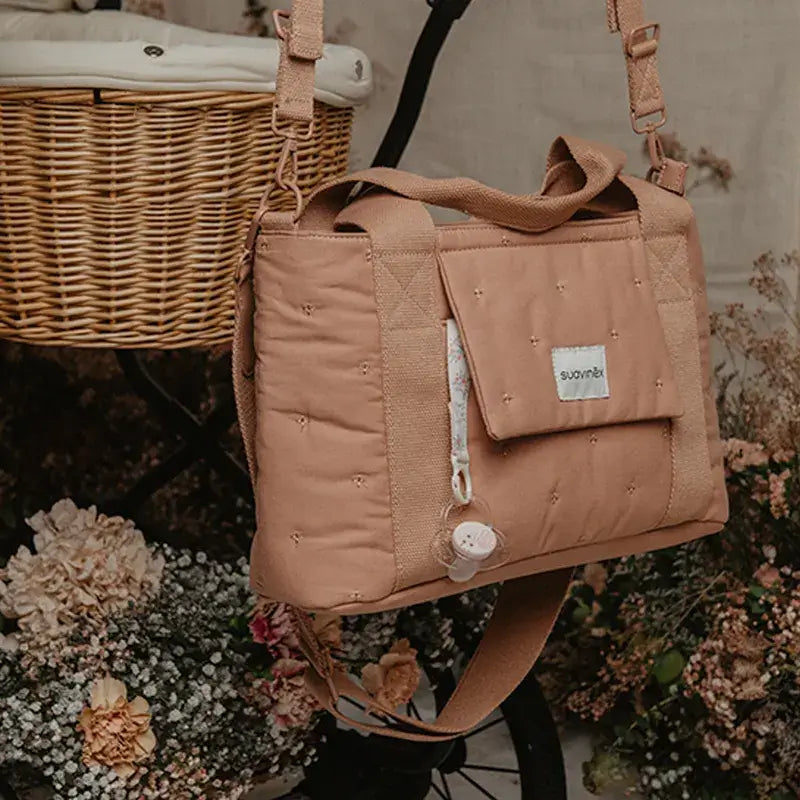 Suavinex Saco para carrinho de bebé Saco para pão retangular Poesia Rosa