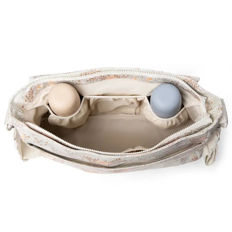 Suavinex Maternidade Bolsa de mão Poesia Bolsa de ombro estampada bege