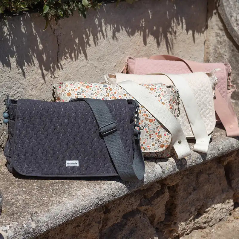 Suavinex Maternity Satchel Shoulder Bag, cinzento