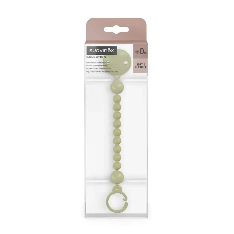 Suavinex Pin Clip de Silicone, Verde Tartaruga