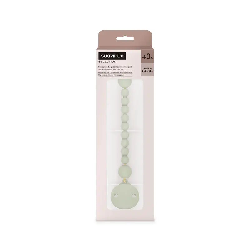 Suavinex Pin Clip de Silicone, Verde