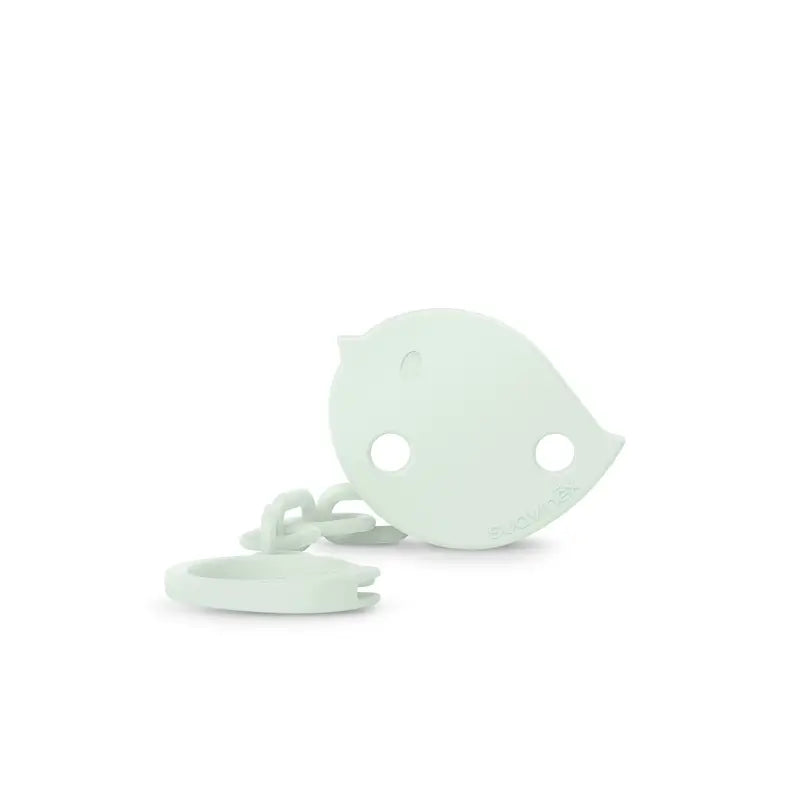 Suavinex Porta-chupetas com clipes +0 meses Passarinhos Verde