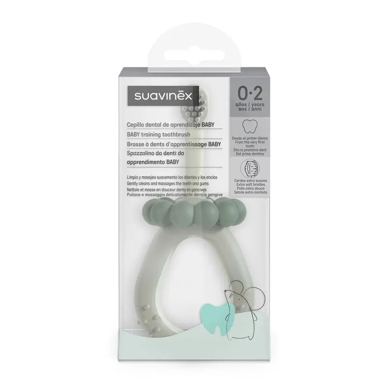 Suavinex Escova de dentes para bebés 0-2 anos, Verde