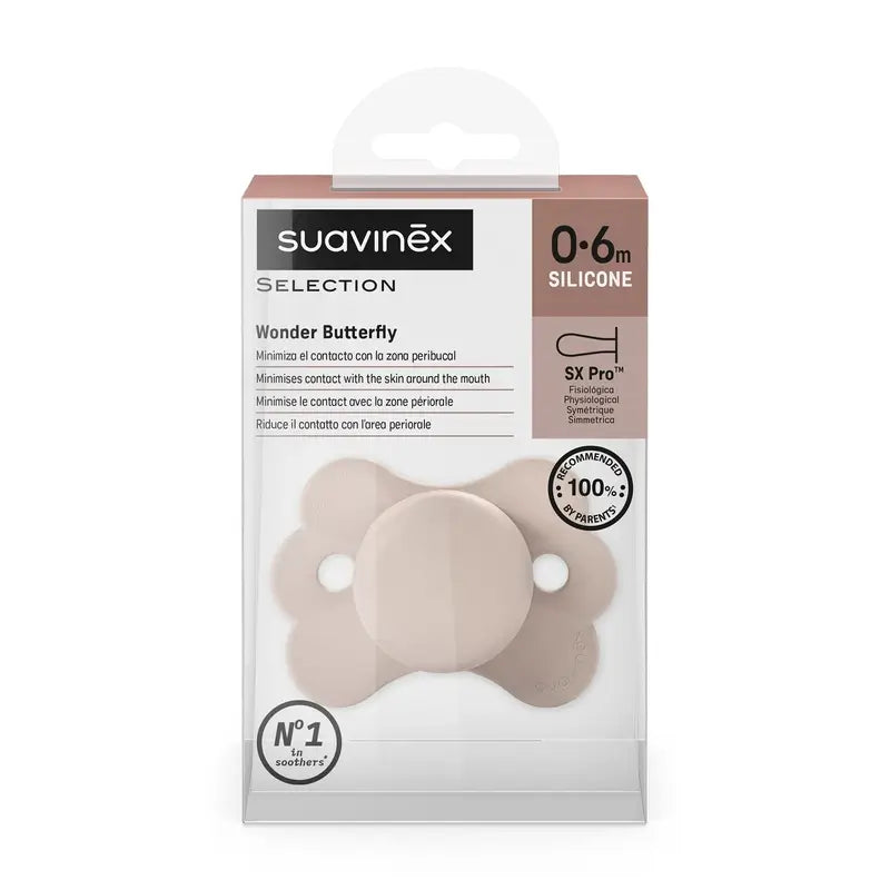 Suavinex Pacifier Sx Pro 0/6 Meses, Wonderland Pink Plain