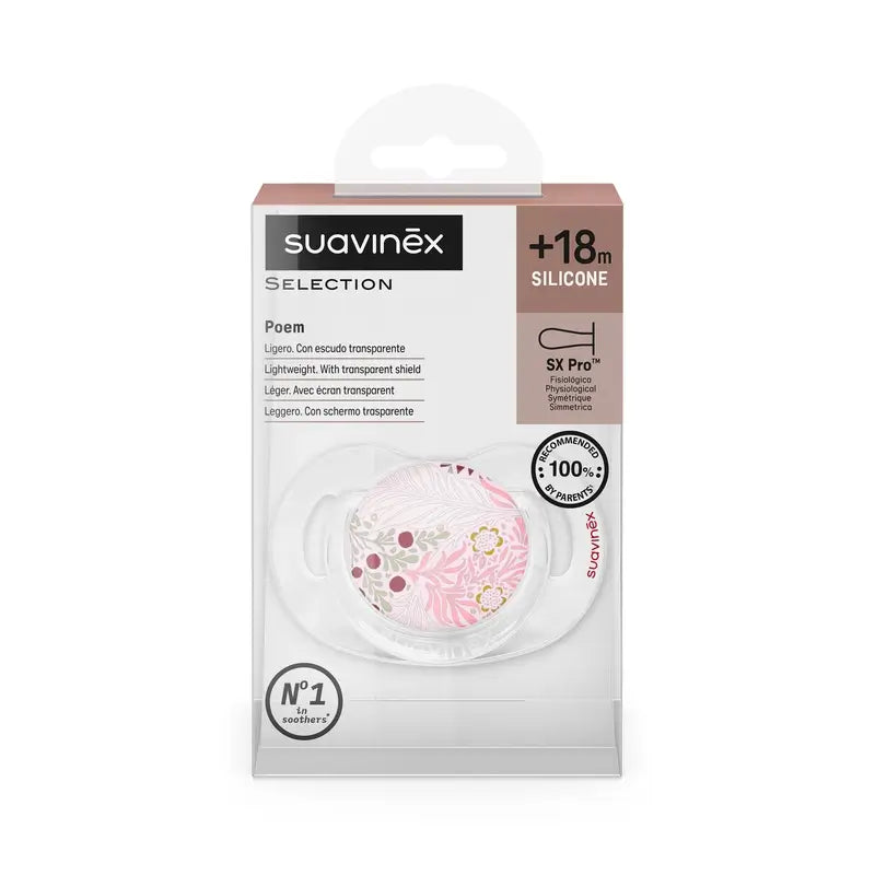 Suavinex Chupeta Sx Pro +18 Meses, Rosa Poesia