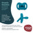 Suavinex Pacifier All Silicone Physiological Sx Pro, 6/18 meses, Ballad Blue