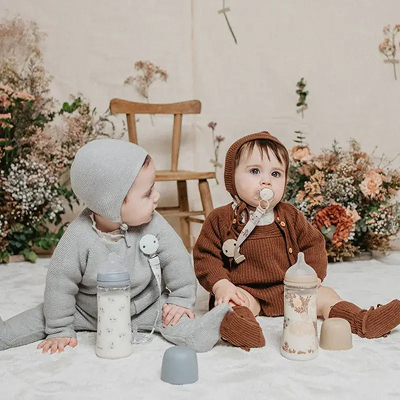 Suavinex Fabric Pacifier +0 Months, Poetry Blue