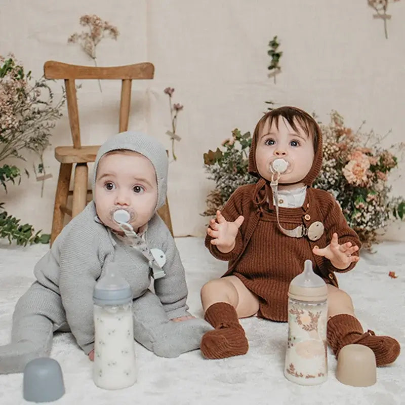 Suavinex Fabric Pacifier +0 Months, Poetry Blue