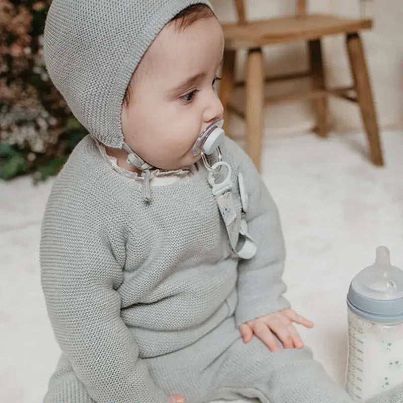 Suavinex Fabric Pacifier +0 Months, Poetry Blue