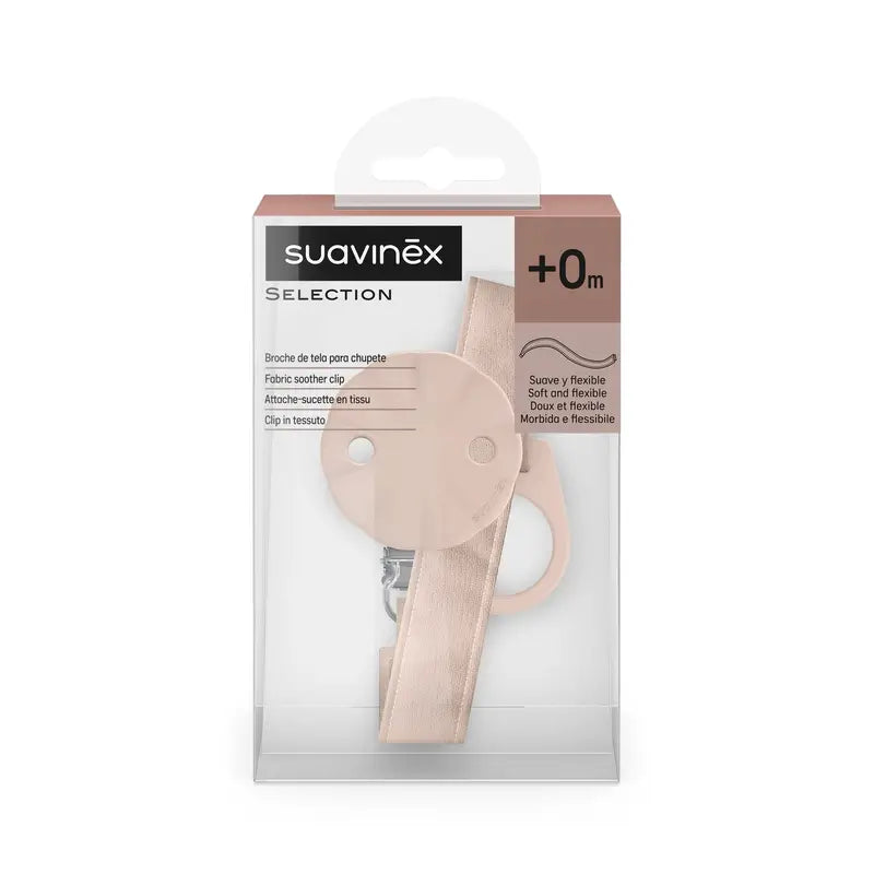 Suavinex Fabric Pacifier +0 Months, Wonderland Pink