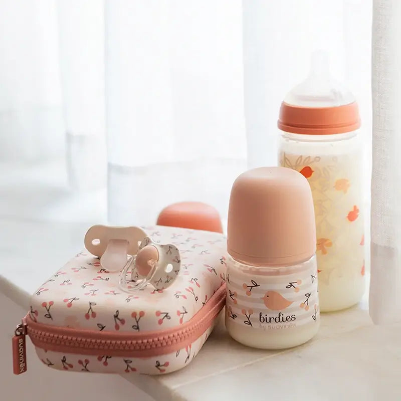 Suavinex Chupetas Tetina Sx Pro 0/6 Meses Passarinhos Rosa, 2 unidades