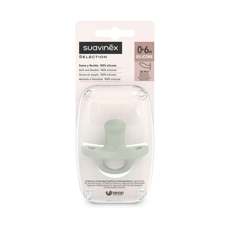 Suavinex Soothers Teat Sx Pro 0/6 Meses Cor Essência Verde